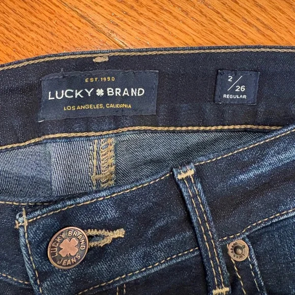 Lucky Brand Lolita Boot Jeans – Women’s 2/26 Dark Wash • Bootcut Revival - Picture 2 of 5